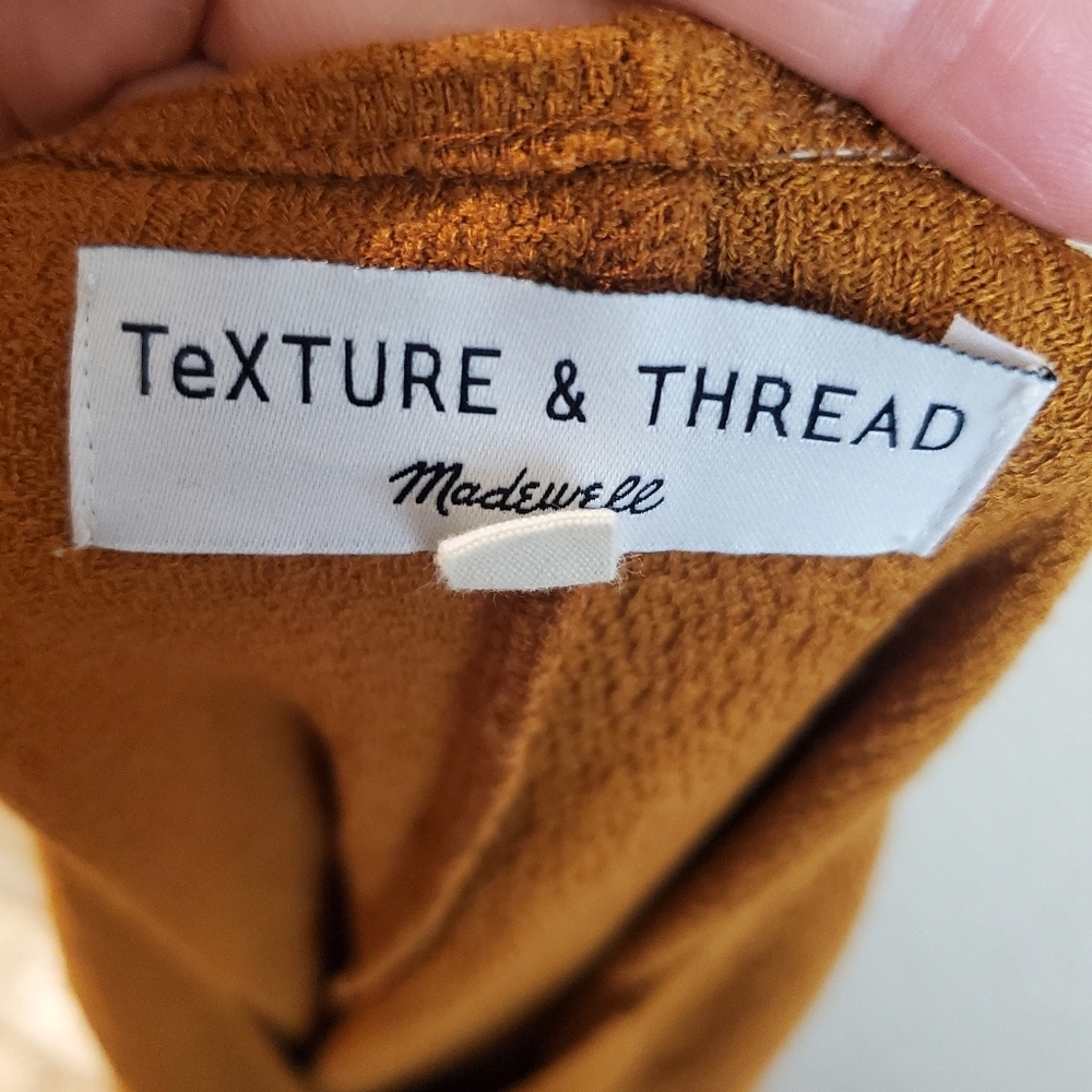 Texture & Thread Madewell Rust Wrap Side Tie Dres… - image 5